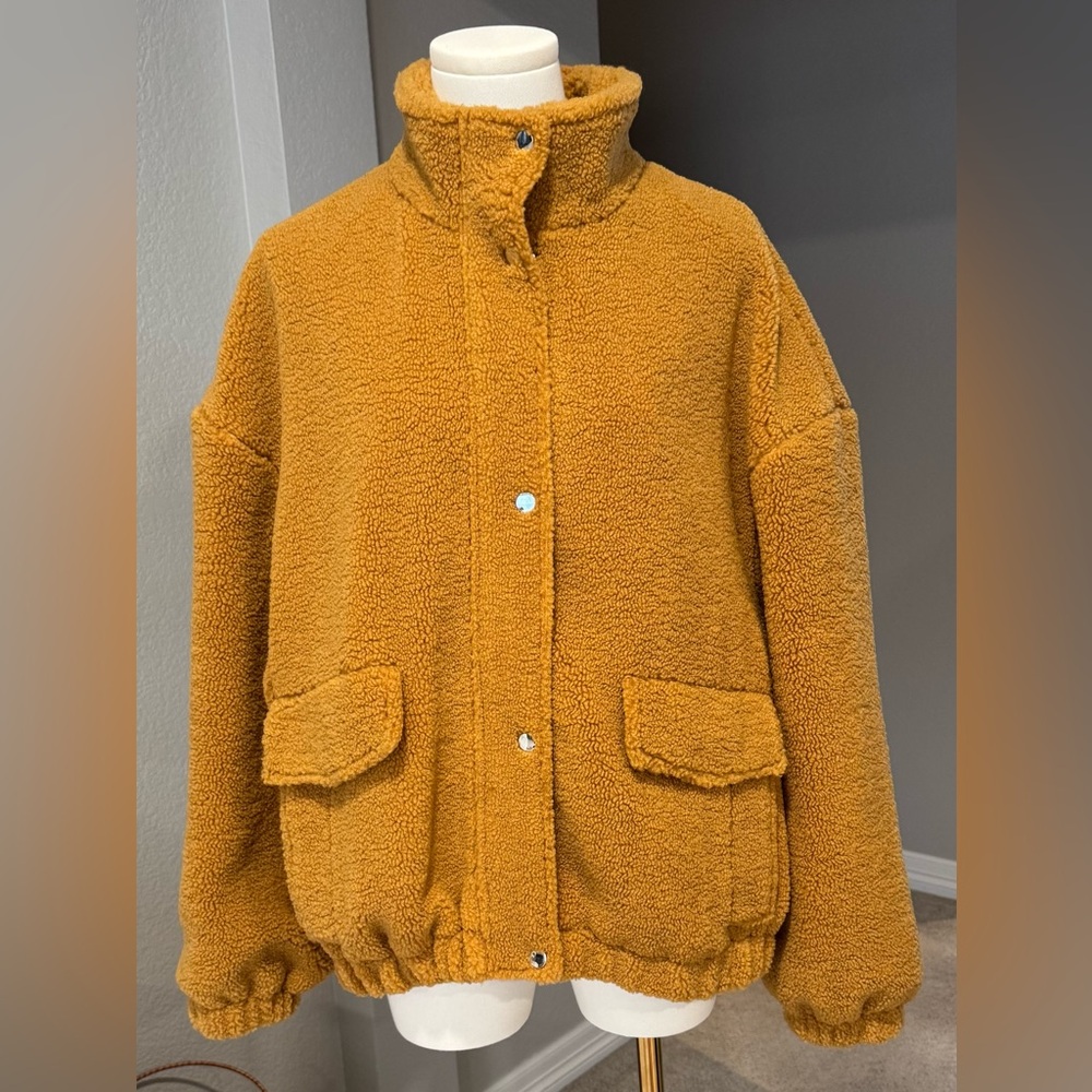 Spiritual Gangster Mustard Teddy Jacket